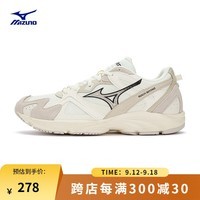 美津浓（MIZUNO）LG 90S EC运动跑步鞋男女23春秋慢跑耐磨皮革鞋面跑步运动轻羽鞋 15/乳白/芽黄灰 43