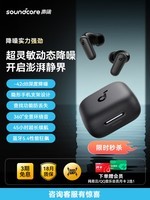 声阔（SoundCore）P30i智能降噪入耳式蓝牙音乐游戏耳机蓝牙5.4高清通话45H长续航适用苹果华为小米黑