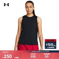 安德玛（UNDERARMOUR）春夏Launch Elite女子爆冷系列跑步运动宽松背心1383363 黑色001 S