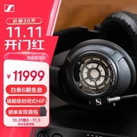 森海塞尔（Sennheiser）HD820 旗舰高保真HIFI耳机可拆卸耳机线 封闭式头戴耳机 黑色