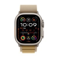 Apple/苹果 Watch Ultra 2 智能手表GPS+蜂窝款49 毫米原色钛金属表壳小麦色高山回环式表带M MXDD3CH/B