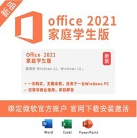 微软（Microsoft）正版办公软件Office2019家庭学生企业版Office2021家庭学生版 office2019家庭学生版