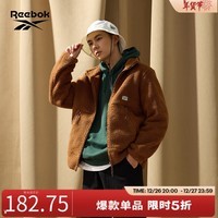 Reebok锐步官方男女同款JACKET仿羊羔绒夹克FCR105U 22FCR105UGBR L