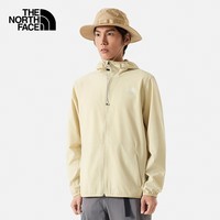 The North Face北面防晒衣男户外防风防泼夹克7WCY 卡其色/3X4 L