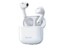 倍思E3 真无线蓝牙耳机 佩戴舒适半入耳蓝牙5.3 音乐运动耳机低延迟适用苹果华为小米oppo手机 白色