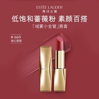 雅诗兰黛（Estee Lauder）绒雾小金管哑光唇膏669#   效期至26年1月