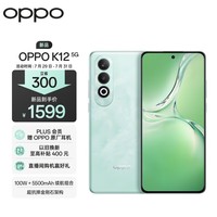 OPPO K12 5G 8GB+256GB 青云 100W+5500mAh续航组合 第三代骁龙7旗舰芯 直屏新款游戏智能学生 AI手机