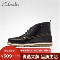 Clarks男士牛皮户外靴工装靴男时尚潮流男靴Durston Mid261621477 44