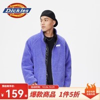 dickies 两面穿羊羔绒夹克男女情侣保暖上衣厚外套10910 金属黑 XL