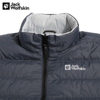 Jack Wolfskin狼爪羽绒服男装秋冬新款户外运动保暖两面穿700蓬羽绒外套5222171 5222171-6720/银灰色/偏小一码 L 180/100A/充绒量110G