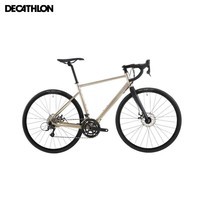 迪卡侬（DECATHLON）自行车公路车RC500铝制碟刹弯把变速公路自行车至尊金L-4834008