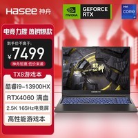 神舟（HASEE）战神TX8R9 13代英特尔酷睿i9 16英寸笔记本电脑(13代i9-13900HX RTX4060 165Hz 2.5K电竞屏)