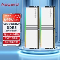 阿斯加特（Asgard）64GB(32Gx2)套 DDR5 6400 台式机内存条 RGB灯条-女武神·瓦尔基里 海力士A-die颗粒