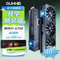 蓝戟（GUNNIR）Intel Arc A750 Photon 8G OC 电竞游戏独立显卡 A750 Photon-黑色