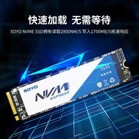 梅捷（SOYO）  SSD固态硬盘 M.2接口 NVMe协议 PCIe3.0 高性能固态TLC颗粒 1TB M.2 (NVME协议)