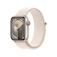 Apple/苹果 Watch Series 9 智能手表GPS+蜂窝款41毫米星光色铝金属表壳星光色回环式表带 MRJG3CH/A