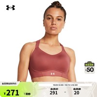 安德玛（UNDERARMOUR）Uplift女子塑形辣妹bra训练运动内衣-高强度1376866 分形粉611 36C