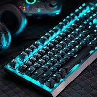 雷神KG5104Cherry樱桃轴机械键盘游戏电竞104键办公炫光全键无冲合金 KG5104经典版Cherry红轴