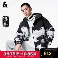 杰克·琼斯（JACK&JONES）冬季新款男装潮流宽松防泼水外套时尚舒适百搭轻薄羽绒服男士 黑色223312011 180/100A/L