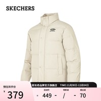 斯凯奇（Skechers）秋冬情侣羽绒服男女同款美拉德防泼水短款百搭外套P423U026