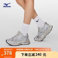 美津浓（MIZUNO）【RACER S】软底轻便运动跑步鞋子男 女缓震透气休闲慢跑鞋 18/脏脏银 37