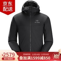 始祖鸟（ARC\'TERYX）ATOM LT HOODY 阿童木连帽男士夹克上衣户外轻量保暖棉服棉衣外套 24108/Black黑色 M（70kg-80kg）尺码偏大