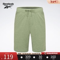 Reebok锐步官方男子百搭休闲简约系带针织弹力布运动短裤 23RMS613MGL2 A/XL