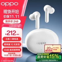 OPPO Enco Free3【政府补贴再降15%】真无线主动降噪蓝牙入耳式音乐耳机通用苹果华为小米手机 青霜白