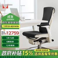 赫曼米勒（HERMAN MILLER）Embody电脑椅 人体工学椅 办公椅 Balance织物 纯黑色 送礼佳选