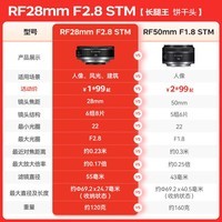 佳能（Canon） rf小痰盂人像饼干头大光圈 专微全画幅标准定焦镜头适用R5 R6 RP RF28 2.8【小痰盂人像长腿王】标配