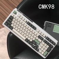 腹灵CMK98 客制化98键电竞游戏办公机械键盘全键热插拔gasket结构三模无线蓝牙 Box牛油果轴- 牛油果 三模 【2.4G+蓝牙+有线】 98键