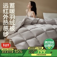 网易严选蓄暖A类 50%白鹅绒羽绒被子 鹅绒被 冬被 650g 150*200cm