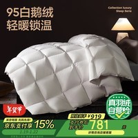 网易严选中国大鹅 A类 95%白鹅绒羽绒被子 鹅绒被 冬被 300g 150*200cm