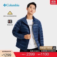 Columbia哥伦比亚户外男子金点热能热压大鹅绒700蓬羽绒服WE8287 464海军蓝 XL(185/104A)