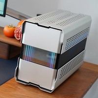 追风者(PHANTEKS)EVOLV SHIFT XT 银P121电脑ITX铝机箱(ARGB/240水冷/PCI-E4.0/RTX4070(Ti)/13.5L三档可调)