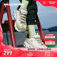 斯凯奇（Skechers）奶茶熊1代丨秋季女鞋运动鞋缤纷撞色新款复古增高老爹鞋休闲鞋潮 橄榄绿/NTOL 38.5