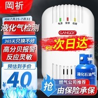 岡祈（Gangqi）YJ-616 煤气罐液化石油气燃气报警器 智能家居家用厨房燃气泄漏感应探测 非天然气报警器