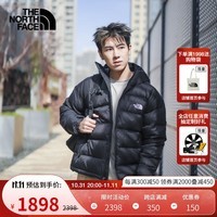 北面（The North Face）羽绒服男户外600蓬鹅绒填充高蓬保暖防泼水外套24秋冬新款|7W7G JK3/宇宙黑 XL/180