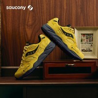 Saucony索康尼GRID SHADOW 2休闲鞋男女经典复古老爹鞋运动鞋黄黑43