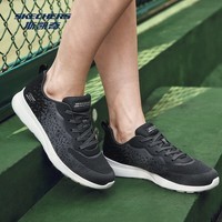 斯凯奇（Skechers）2024新款女子轻质舒适绑带休闲运动鞋时尚潮流百搭 黑色/BLK 35