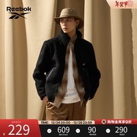 Reebok锐步官方男女同款JACKET仿羊羔绒夹克FCR105U 22FCR105U001 M