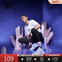 Reebok锐步官方男子PANT运动健身舒适抽绳修身经典百搭休闲卫裤 GR8491_黑色 M