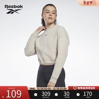 Reebok锐步官方女子COTTON户外休闲运动健身训练舒适百搭套头卫衣 H49091 L