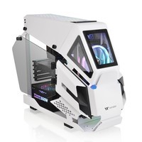 Tt（Thermaltake）AH T200 白色 国际版 小型机箱水冷电脑主机（直升机概念/异形/M-ATX主板/Type-C接口）