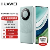 华为Mate 60 Pro 旗舰新品手机 【12期白条可选】卫星通话 玄武架构 雅川青 12GB+512GB