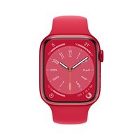 Apple Watch Series 8 智能手表 45mm 红色铝金属表壳+红色运动型表带【GPS款】MNP43CH/A