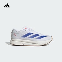 adidas 二代闪充跑鞋 ADIZERO SL2超轻透气马拉松跑步鞋阿迪达斯   白/皇家蓝/纯宝石红   42