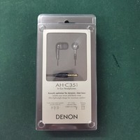 天龙（DENON）AH-C452/C351入耳式有线HIFI发烧耳机高保真无损音乐隔音耳塞 C351黑色