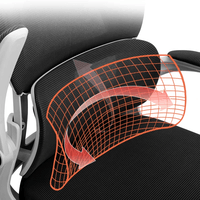 人体工学椅电竞椅双靠背3D头枕办公升降椅 3级杆+双靠背|后仰【黑白】