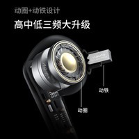 泛歌F1真无线蓝牙耳机动圈动铁双单元高端音质运动跑步适用于安卓苹果13降噪超长续航待机高通芯片 锖黑色